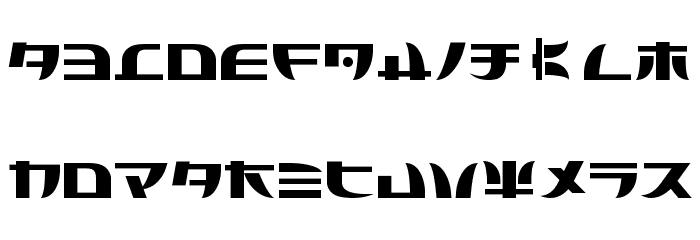 Tecnojap Font LOWERCASE