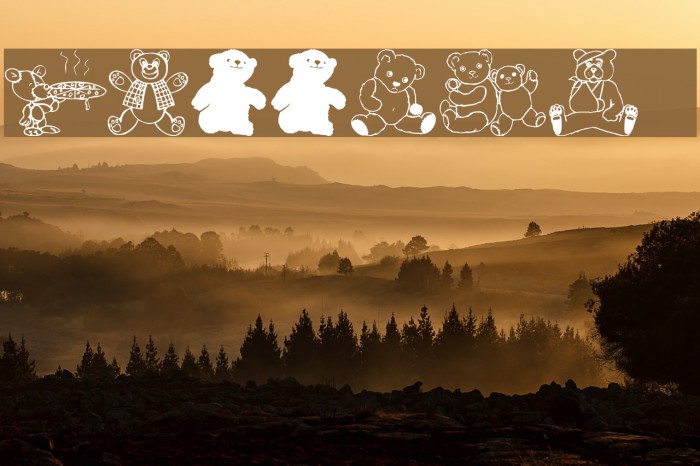 Teddios 1 Font examples