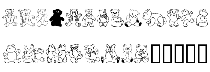 Teddios 1 Font LOWERCASE
