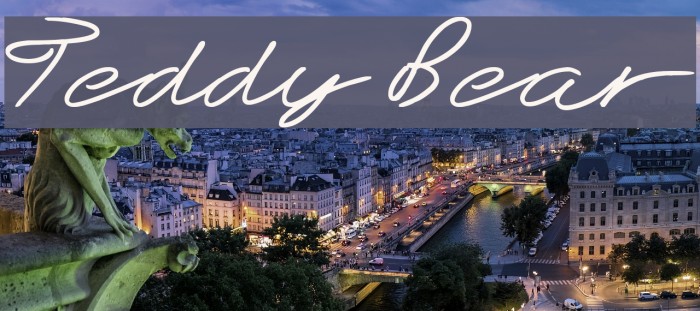 Teddy Bear Font examples
