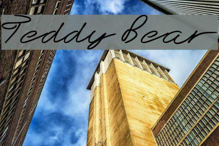 Teddy Bear Font examples