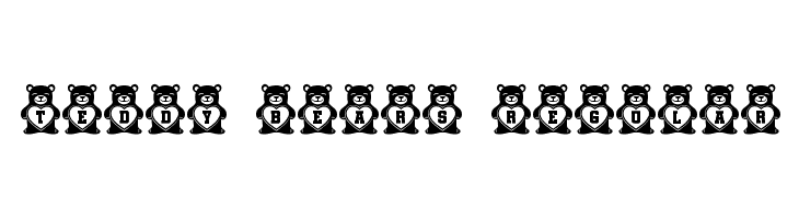 Teddy Bears Regular  Frei Schriftart Herunterladen