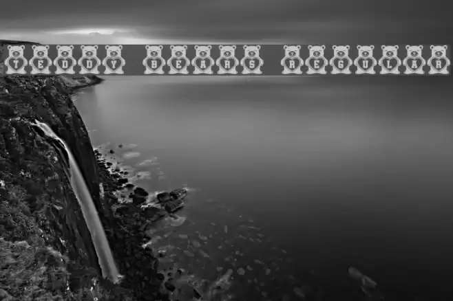 Teddy Bears Regular Font examples