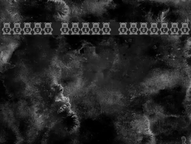 Teddy Bears Regular Font examples