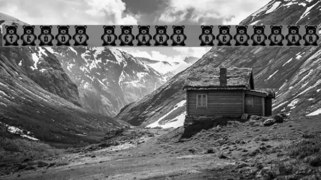 Teddy Bears Regular Font examples