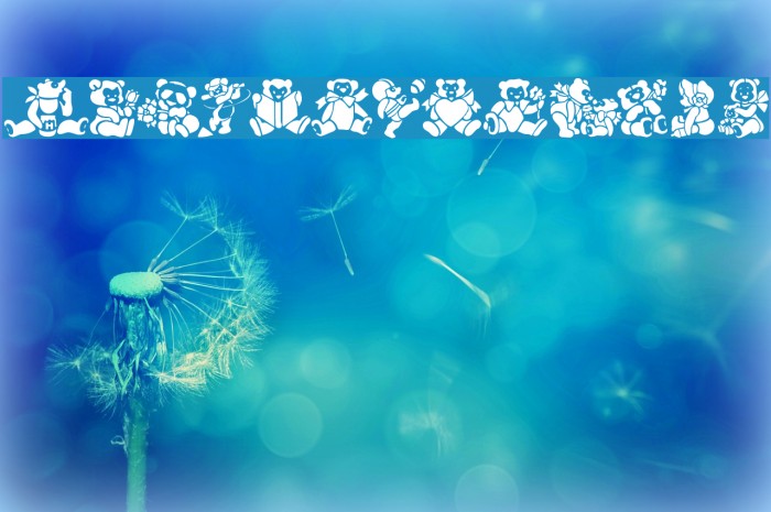 TeddyBears2 Font examples