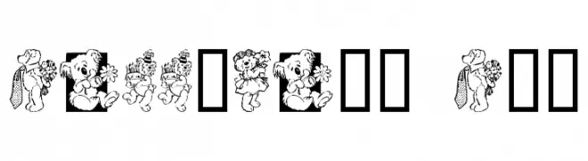 Teddybers Too  Frei Schriftart Herunterladen