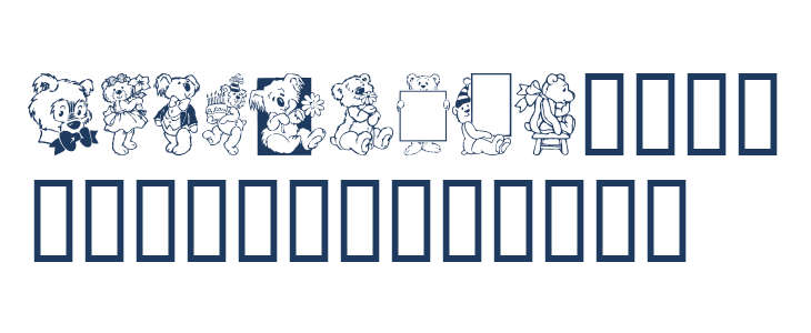 Teddybers Too Lowercase