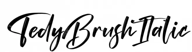 Tedy Brush Italic  नि: शुल्क फ़ॉन्ट्स डाउनलोड