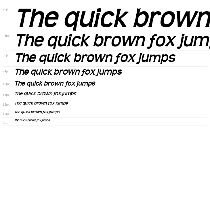 Teen Bold Italic Waterfall