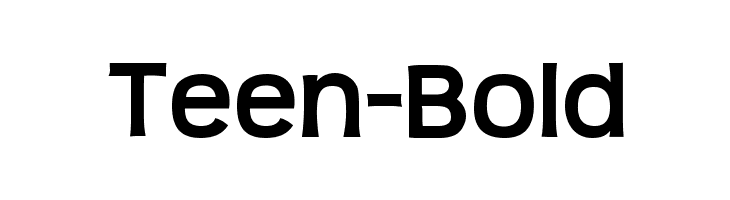 Teen-Bold フォント