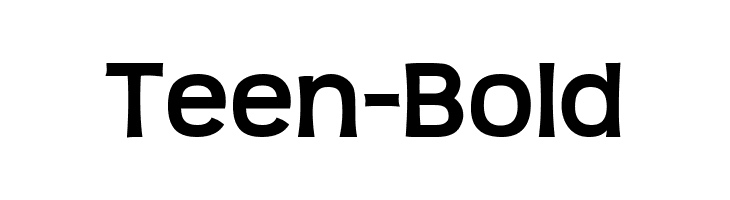 Teen-Bold  नि: शुल्क फ़ॉन्ट्स डाउनलोड