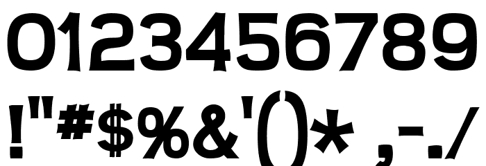 Teen-Bold Font OTHER CHARS