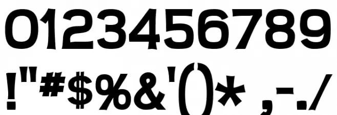 Teen-Bold Font OTHER CHARS