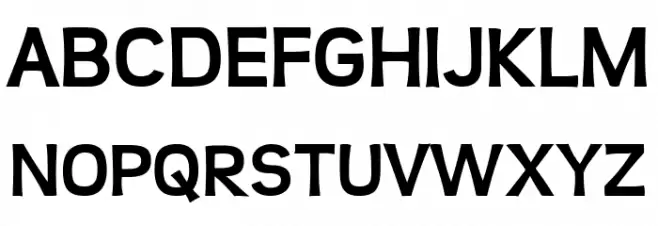 Teen-Bold Schriftart Groß
