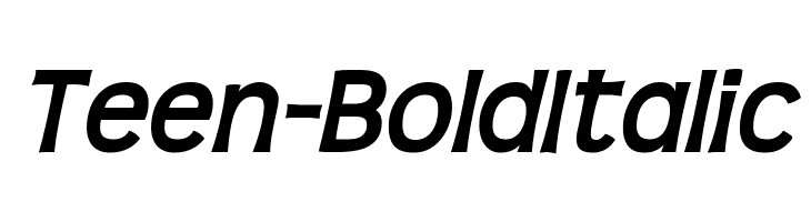 Teen-BoldItalic  baixar fontes gratis