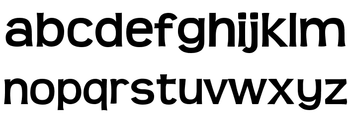 Teen-Bold Font LOWERCASE