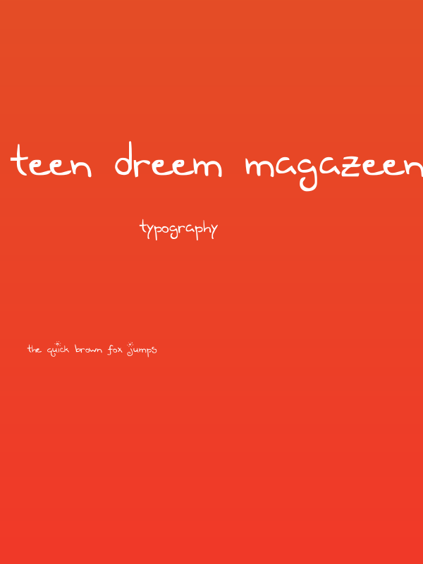Teen Dreem Magazeen Poster