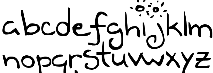 Teen Dreem Magazeen Font LOWERCASE