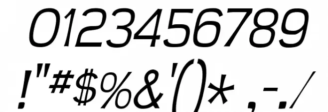 Teen Light Italic Schriftart Anderer Schreiben