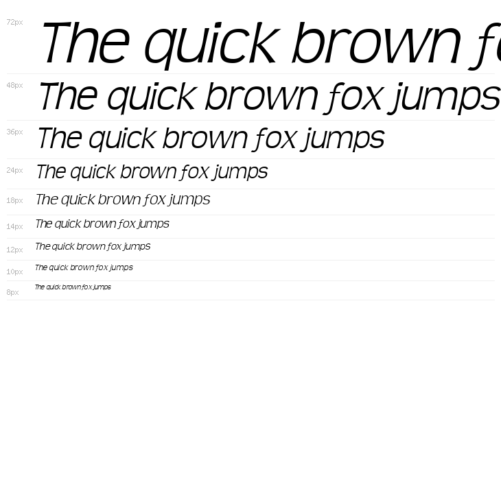 Teen Light Italic Waterfall