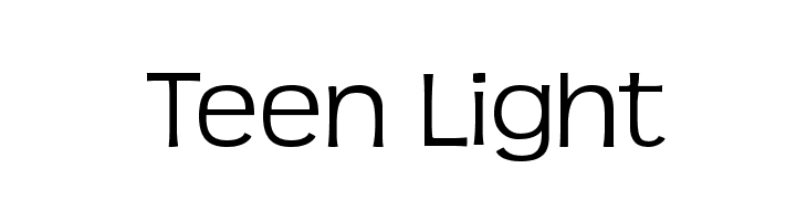 Teen Light Font