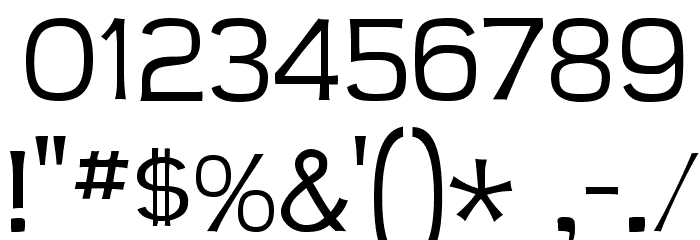 Teen Light Font OTHER CHARS