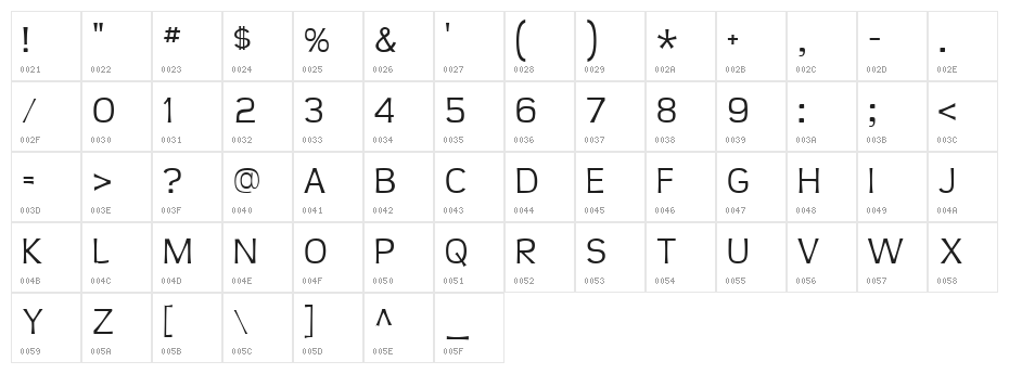 Teen Light Character Map
