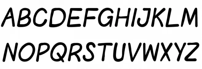 Teen-Poem Schriftart Groß