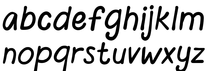 Teen-Poem Font LOWERCASE