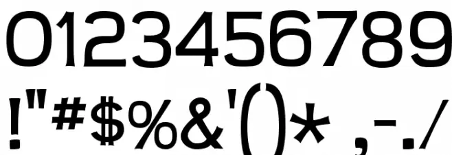 Teen-Regular Font OTHER CHARS