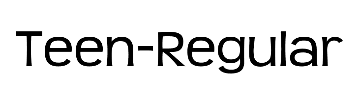 Teen-Regular  لخطوط تنزيل