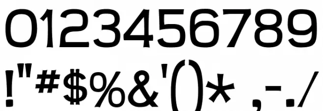 Teen-Regular Font OTHER CHARS