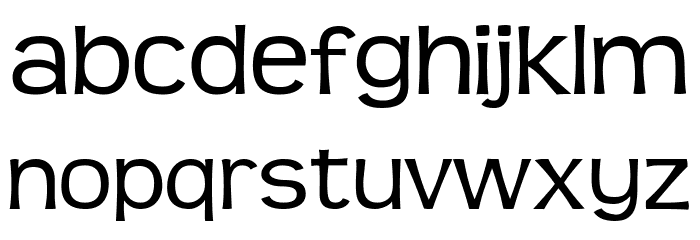 Teen-Regular Font LOWERCASE