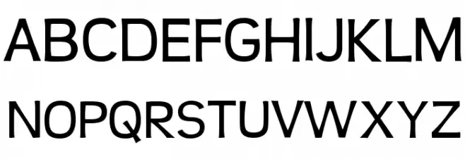 Teen-Regular Font UPPERCASE