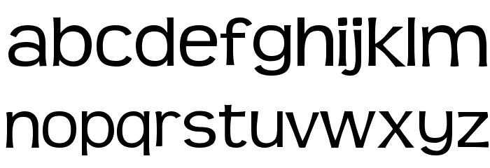 Teen-Regular Font LOWERCASE