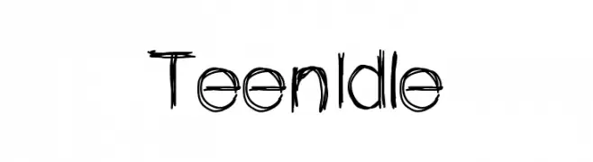 TeenIdle  Frei Schriftart Herunterladen