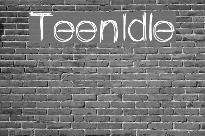 TeenIdle Font examples