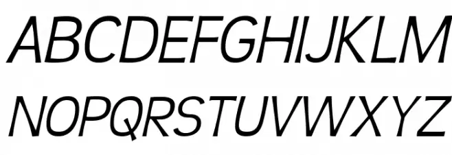 TeenLight-Italic Schriftart Groß