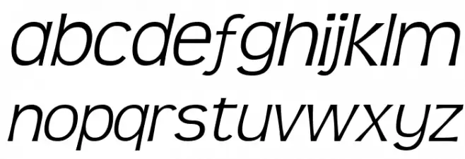TeenLight-Italic خط أحرف صغيرة