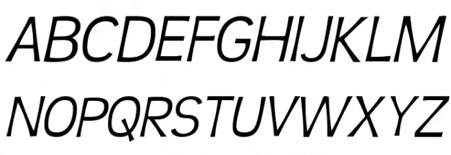 TeenLight-Italic Schriftart Groß