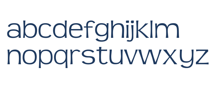 TeenLight-Regular Lowercase