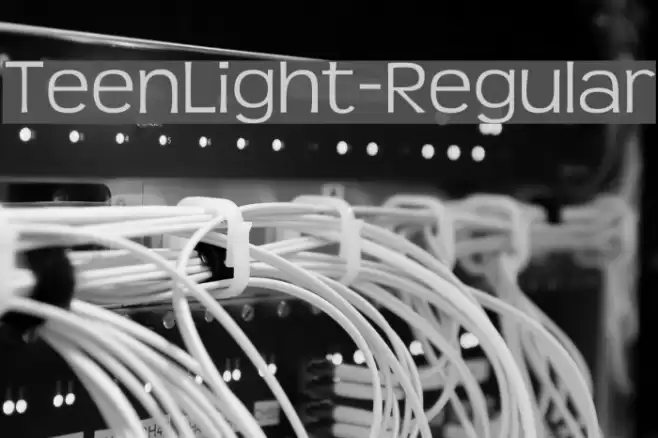 TeenLight-Regular Font examples