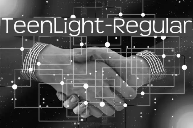 TeenLight-Regular Font examples