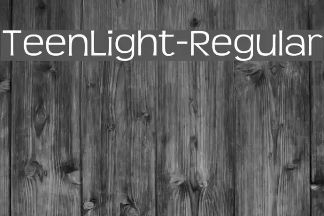 TeenLight-Regular Font examples