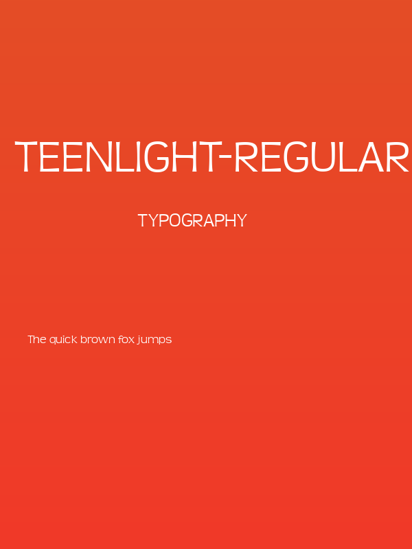 TeenLight-Regular Poster