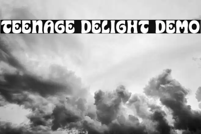 Teenage Delight Demo Font examples