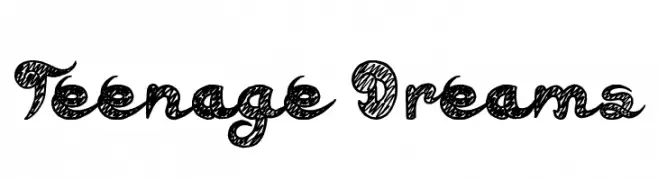 Teenage Dreams  नि: शुल्क फ़ॉन्ट्स डाउनलोड