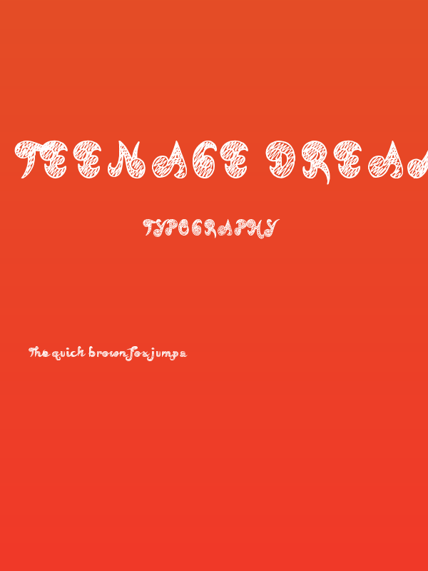 Teenage Dreams Poster