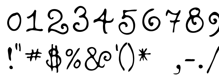 Teenage Girl 1 Font OTHER CHARS